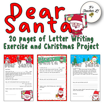 Preview of Dear Santa Writing Exercise | Christmas Project | Digital Resource