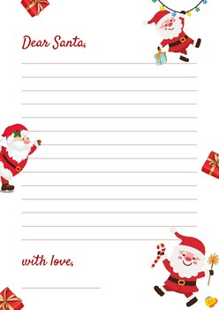 Dear Santa Letter Writing Pdf By Educator Pod 