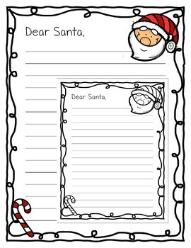 Dear Santa ~ Letter to Santa by Miss Amy Beth | Teachers Pay Teachers