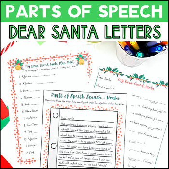 Dear Santa - Christmas Letter Writing Template Kit for ESL