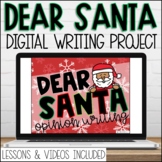 Letter to Santa Christmas Writing Template for Google Slid
