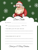 Dear Santa letter