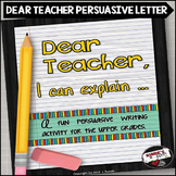 Persuasive Letter Writing Mini Unit