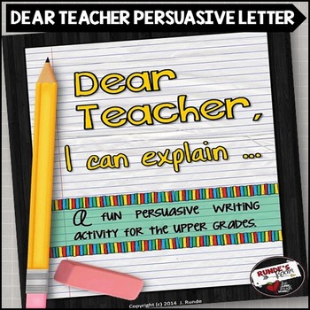 Preview of Persuasive Letter Writing Mini Unit