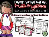 Dear Valentine Math Mysteries