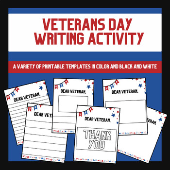 Preview of Dear Veteran Writing Project