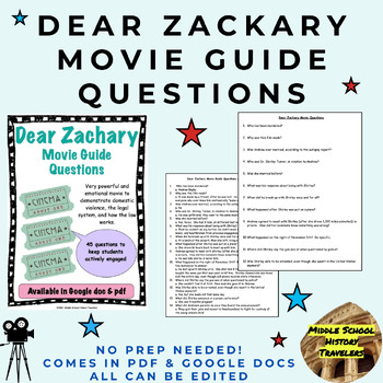 Preview of Dear Zachary Movie Guide Questions