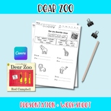 Dear Zoo adapted + worksheet