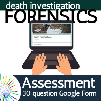 Preview of Death Investigation Assessment Forensic Science | Self Grading Google Form