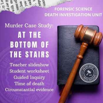 Preview of Forensic Science True Crime Case: Teacher Slideshow & Guided Student Task BUNDLE