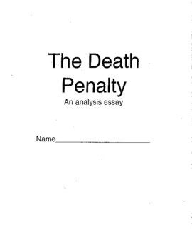 argumentative essay on death penalty pdf