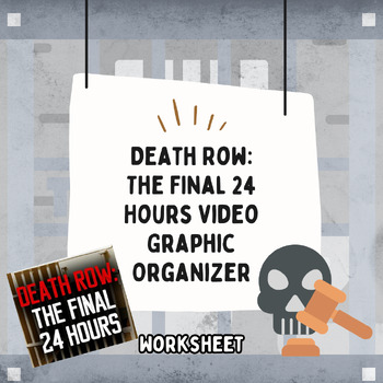 Preview of Death Row: The Final 24 Hours Video Graphic Organizer (Worksheet)