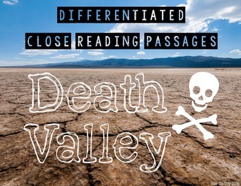 Preview of Death Valley {Differentiated Close Reading Passages & Questions}