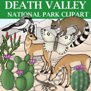 Preview of Death Valley National Park Clipart - Plants and Animals of the National Parks