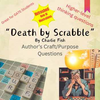 Preview of Death by Scrabble by Charlie Fish Author's Purpose and Short Answer Questions