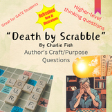 Death by Scrabble by Charlie Fish Author's Purpose and Sho