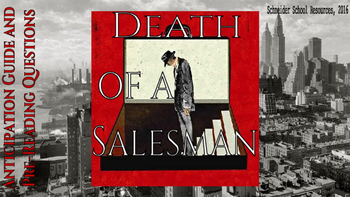 Death Of A Salesman Anticipation Guide And Pre Reading Questions