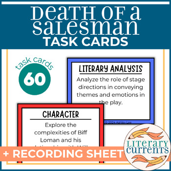 Preview of Death of a Salesman | Miller | Analytical Task Cards | AP Lit and HS ELA