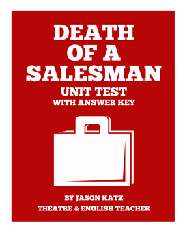 Preview of Death of a Salesman Unit Test With Answer Key
