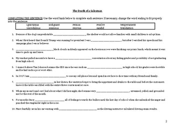 Death Of A Salesman Voary Unit The Dream Team Secondary English