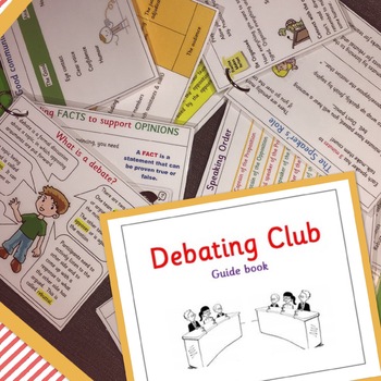 Preview of Debate Club guide book - editable