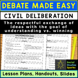 Civil Debate Unit - Lesson Plan, Slides, Worksheets - Any 