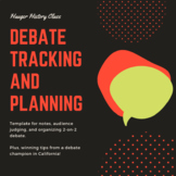 Debate Planning and Tracking Sheet with Winning Tips for T