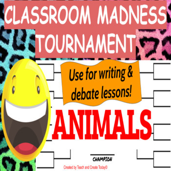 Preview of Debate Research and Writing ELA Activity 3rd 4th 5th 6th grade Topic ANIMALS