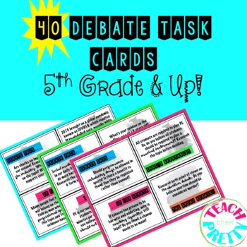 Preview of Debate Task Cards