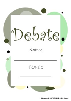 Preview of Debate Templates