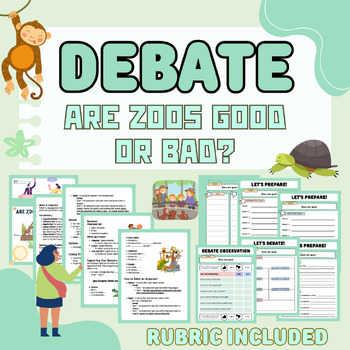 Preview of Debate Worksheet & Lesson: Are Zoos Good or Bad?