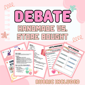 Preview of Debate Worksheet & Lesson: Handmade Gifts vs. Store Bought
