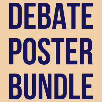 Preview of Debate infographic bundle