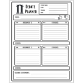 Debate planner sheet | Classroom Debate Planner