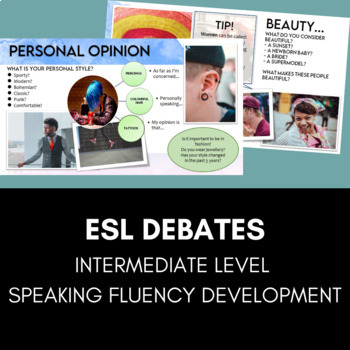 Preview of Debates ESL Speaking Practice and Exam Prep B2