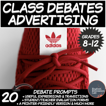 Preview of Debating Topics for Middle/High School: Advertising