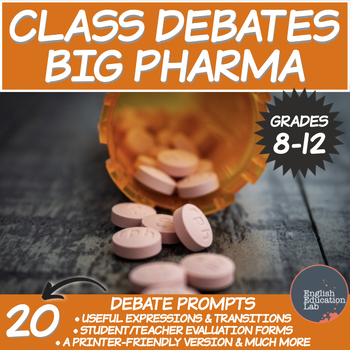 Preview of Debating Topics for Middle/High School: Big Pharma