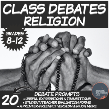 Preview of Debating Topics for Middle/High School: Religion