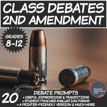 Preview of Debating Topics for Middle/High School: The Second Amendment