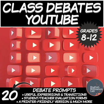 Preview of Debating Topics for Middle/High School: YouTube