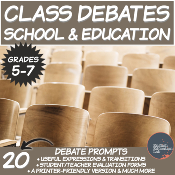 Preview of Debating Topics for Middle School: School and Education