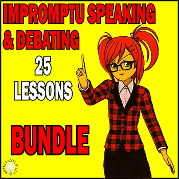 Preview of DEBATING and IMPROMPTU SPEAKING UNITS - 25 Detailed Lesson Plans