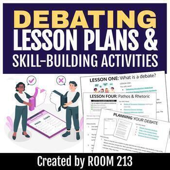 Preview of Debate Lessons & Activities with Graphic Organizers & Rubrics