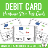 Debit Card Hardware Store Task Cards