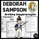 Deborah Sampson Biography Reading Comprehension Worksheet 