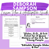 Deborah Sampson Lesson & Worksheet