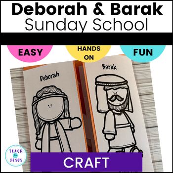 Preview of Deborah and Barak Sunday School Craft and Activity