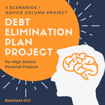 Preview of Debt Elimination Plan Project: 5 Scenarios + Advice Column Instructions + Rubric
