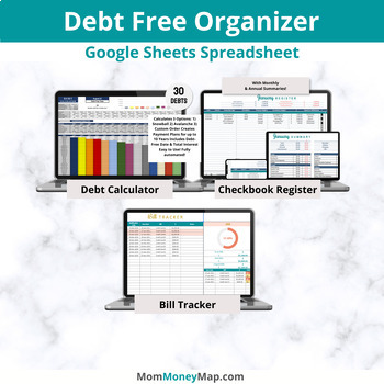 Preview of Debt Free Organizer Google Sheets Spreadsheet