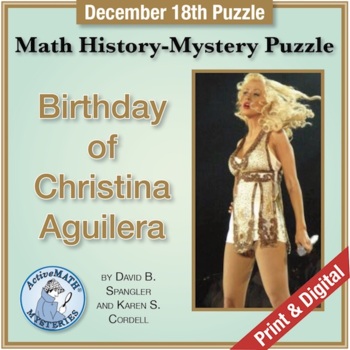 Preview of Dec. 18 Math & Hispanic Heritage Puzzle: Christina Aguilera | Daily Mixed Review